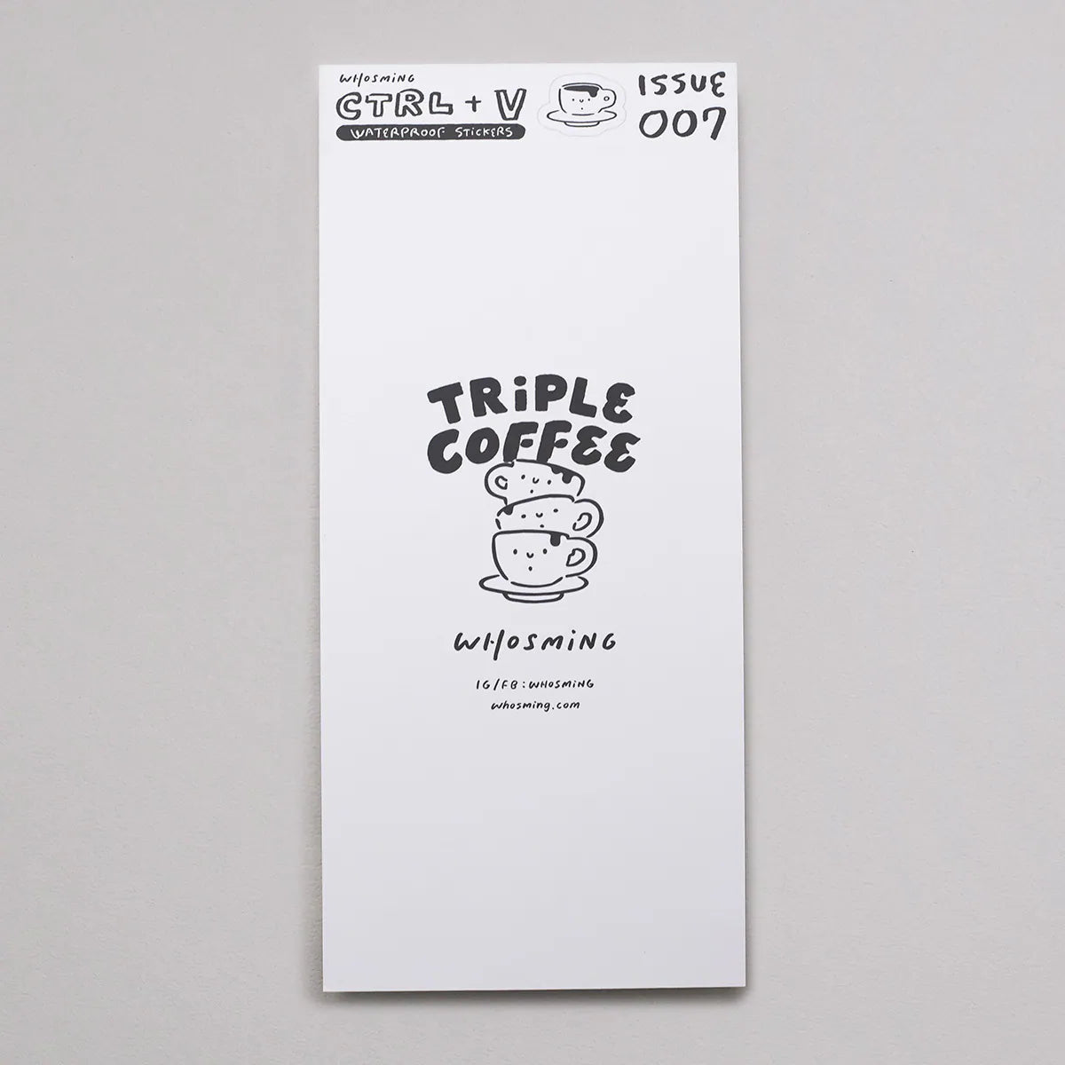 「CTRL+V」Sticker ISSUE 007