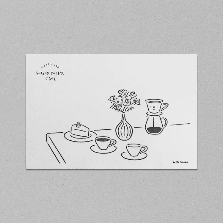 ENJOY COFFEE TIME Postcard