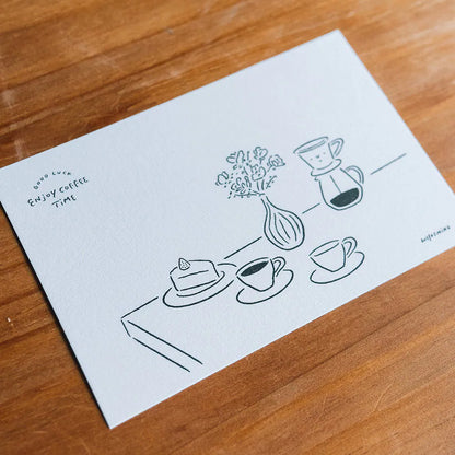 ENJOY COFFEE TIME Postcard