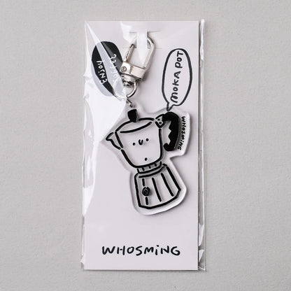 Moka Pot Keychain
